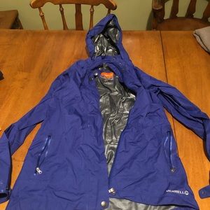 Merrell blue rain jacket size small